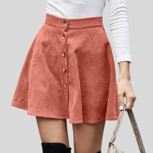 Jupe-Velours-Rose