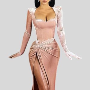 Long Velvet Dress